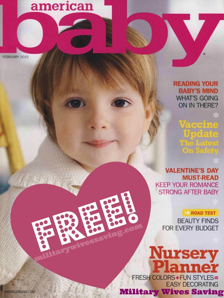 Get Free American Baby Magazine Subscription Best Free Baby Stuff